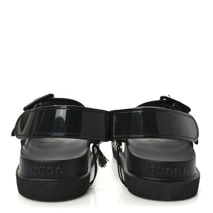 Gucci Rubber Mini Double G Womens Isla Dad Sandals 35 Black 6 of 8