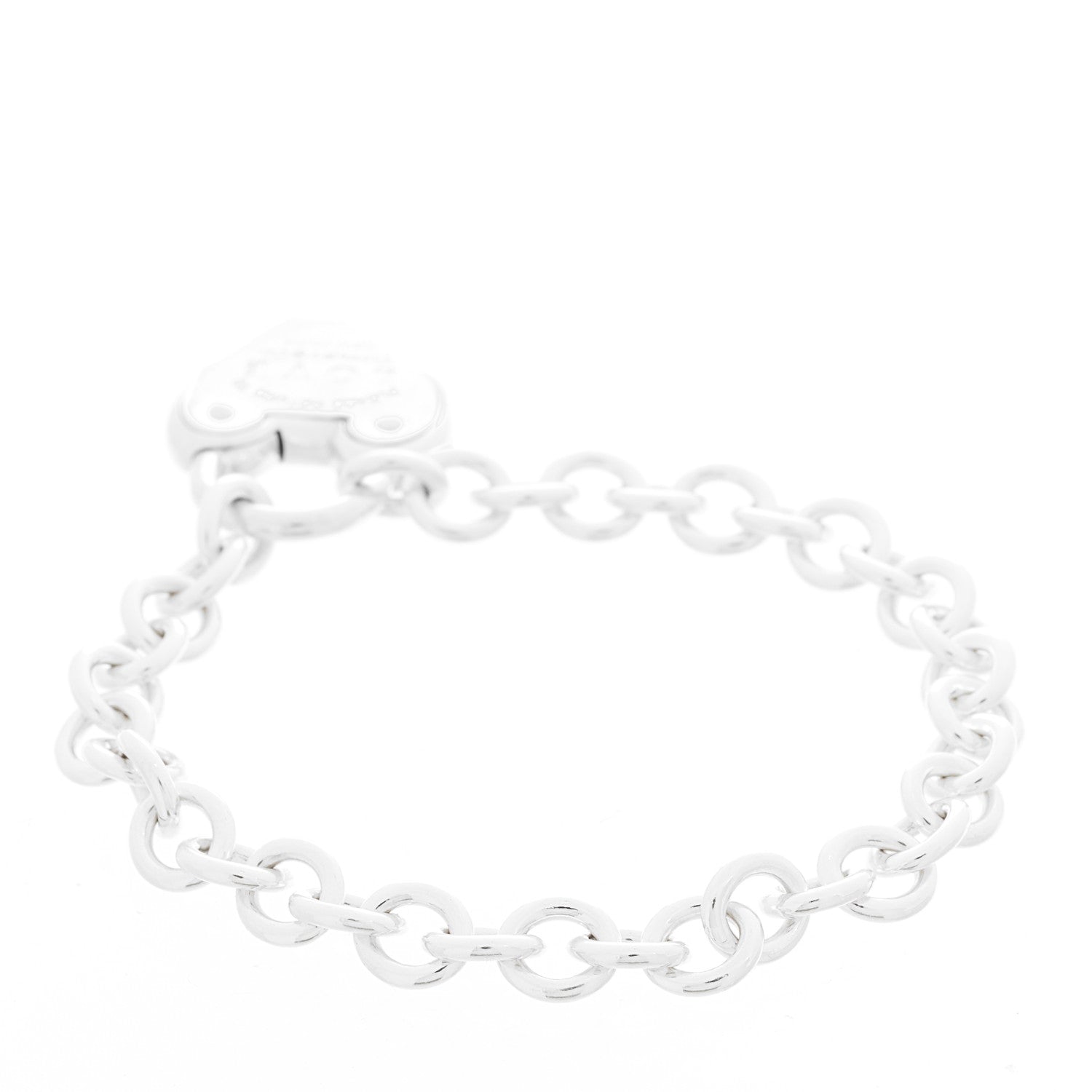 Tiffany Sterling Silver Return to Tiffany Love Lock Bracelet 3 of 4