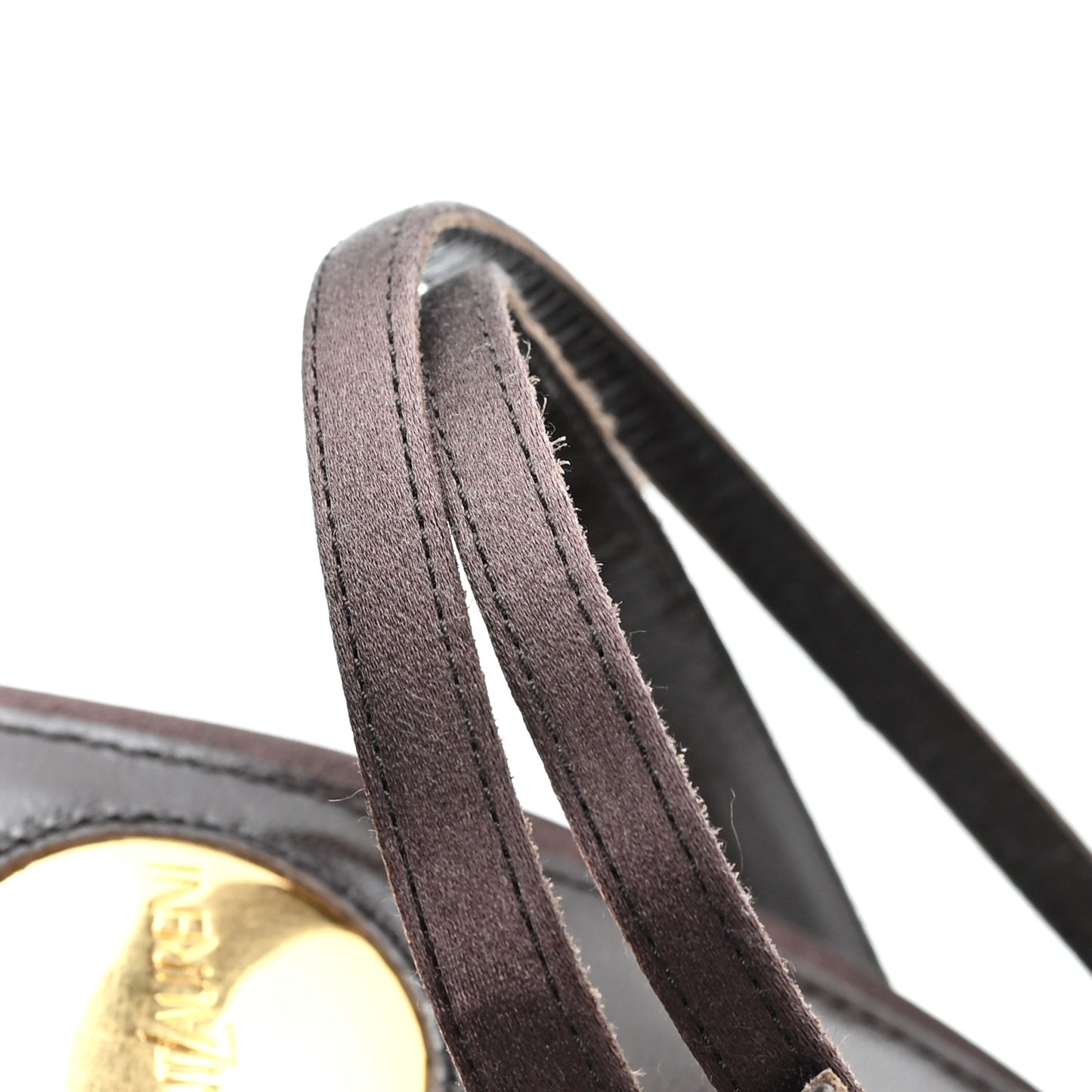 Silk Satin Aimee 110 Slingback Pumps 38 Black Brown