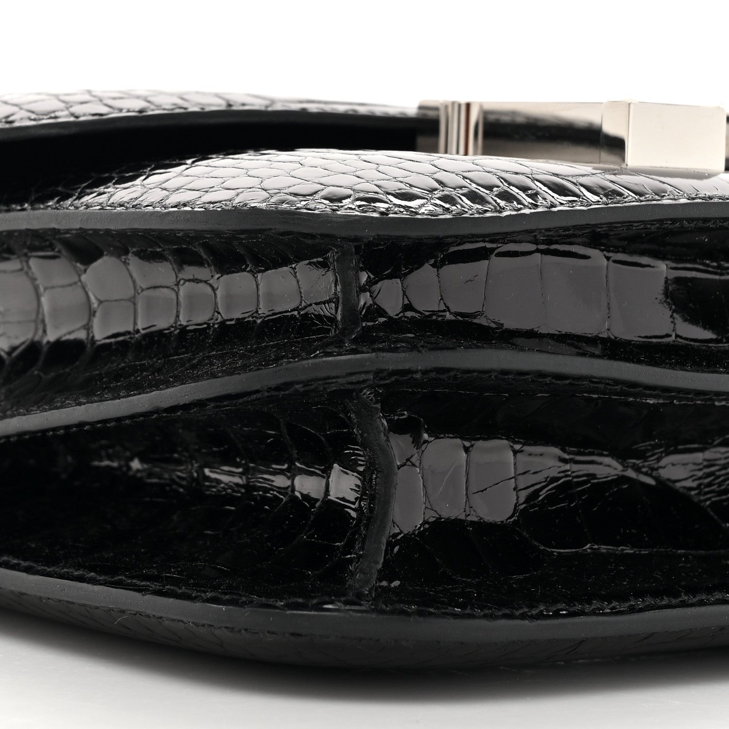 Hermes Shiny Alligator Constance 18 Black 10 of 11