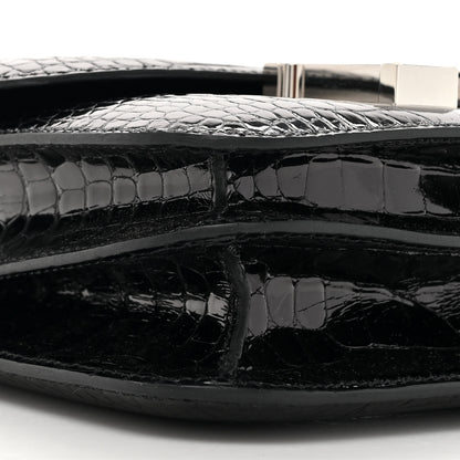 Hermes Shiny Alligator Constance 18 Black 10 of 11