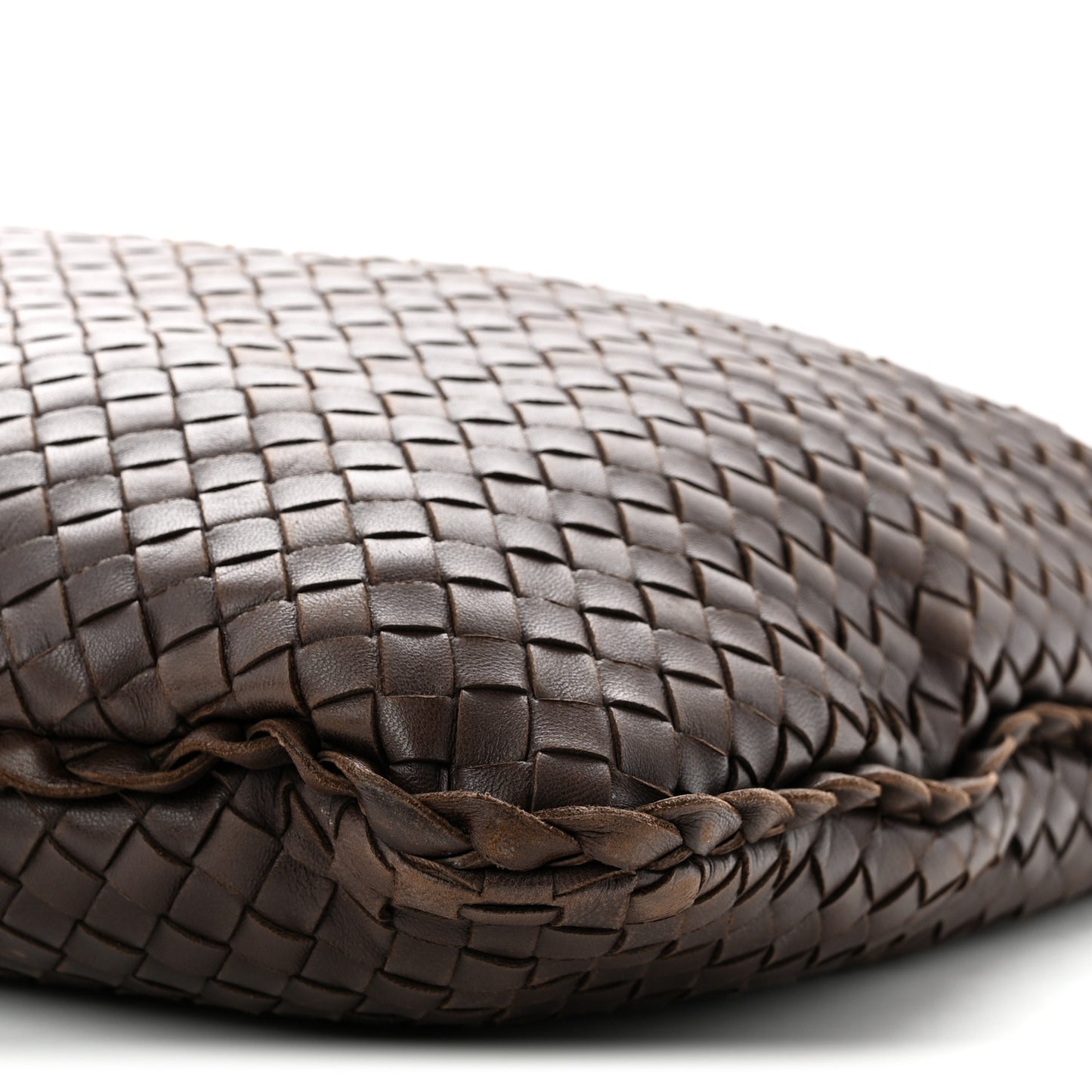 Nappa Intrecciato Medium Veneta Hobo Ebano
