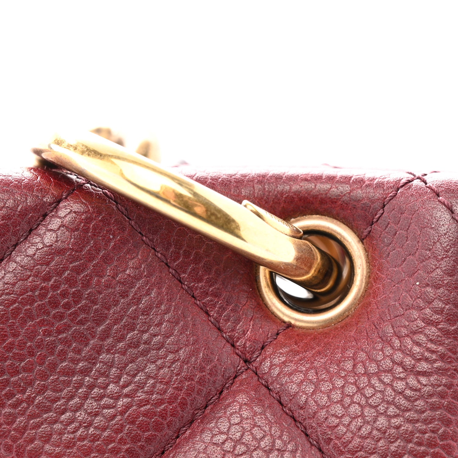 Chanel Caviar Quilted Large Retro Class Flap Burgundy 12 of 15