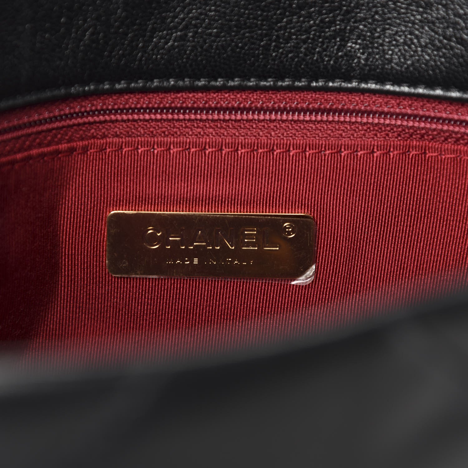 Chanel Goatskin Quilted Medium 19 Flap Black 8 of 11