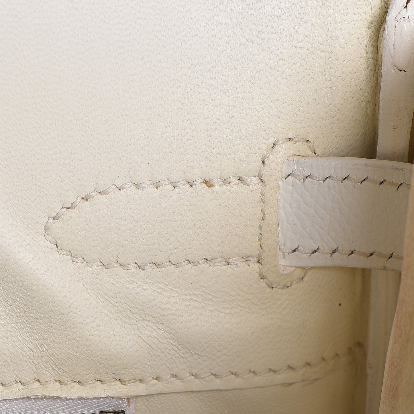 Epsom Birkin 30 White