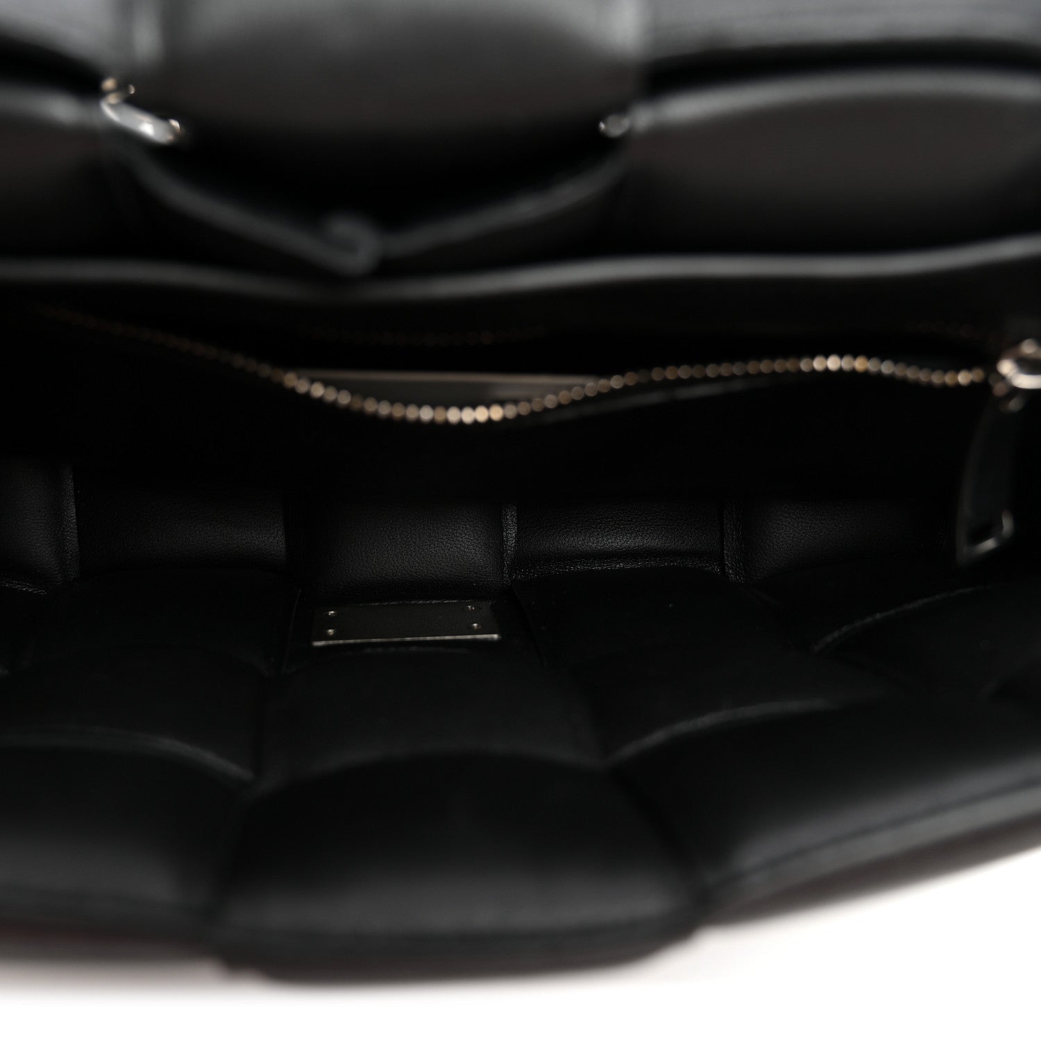 Bottega Veneta Lambskin Maxi Intreccio Padded Chain Cassette Crossbody Bag Black 5 of 10