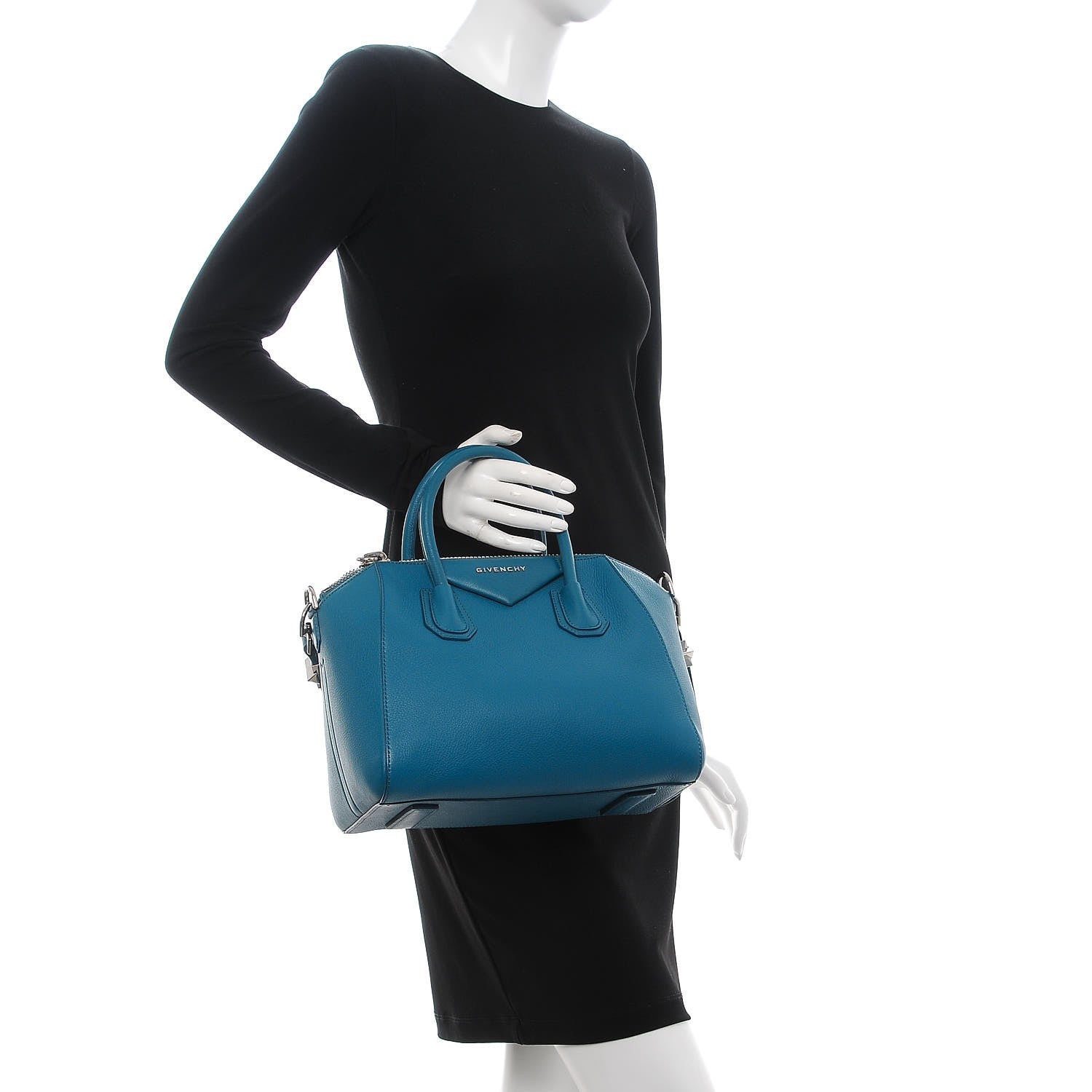 Givenchy Sugar Goatskin Small Antigona Mineral Blue 3 of 8