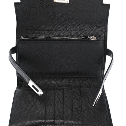 Hermes Epsom Medium Kelly Wallet Black 4 of 4