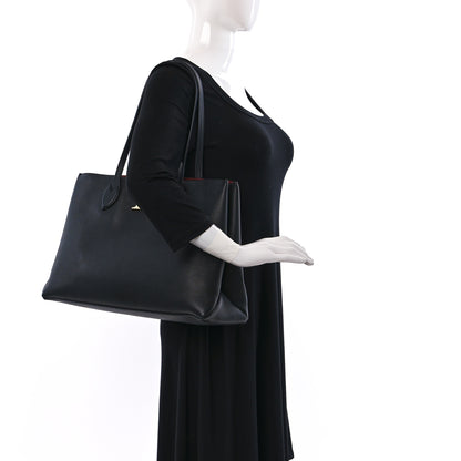 Louis Vuitton Grained Calfskin Lockme Shopper Black 2 of 13