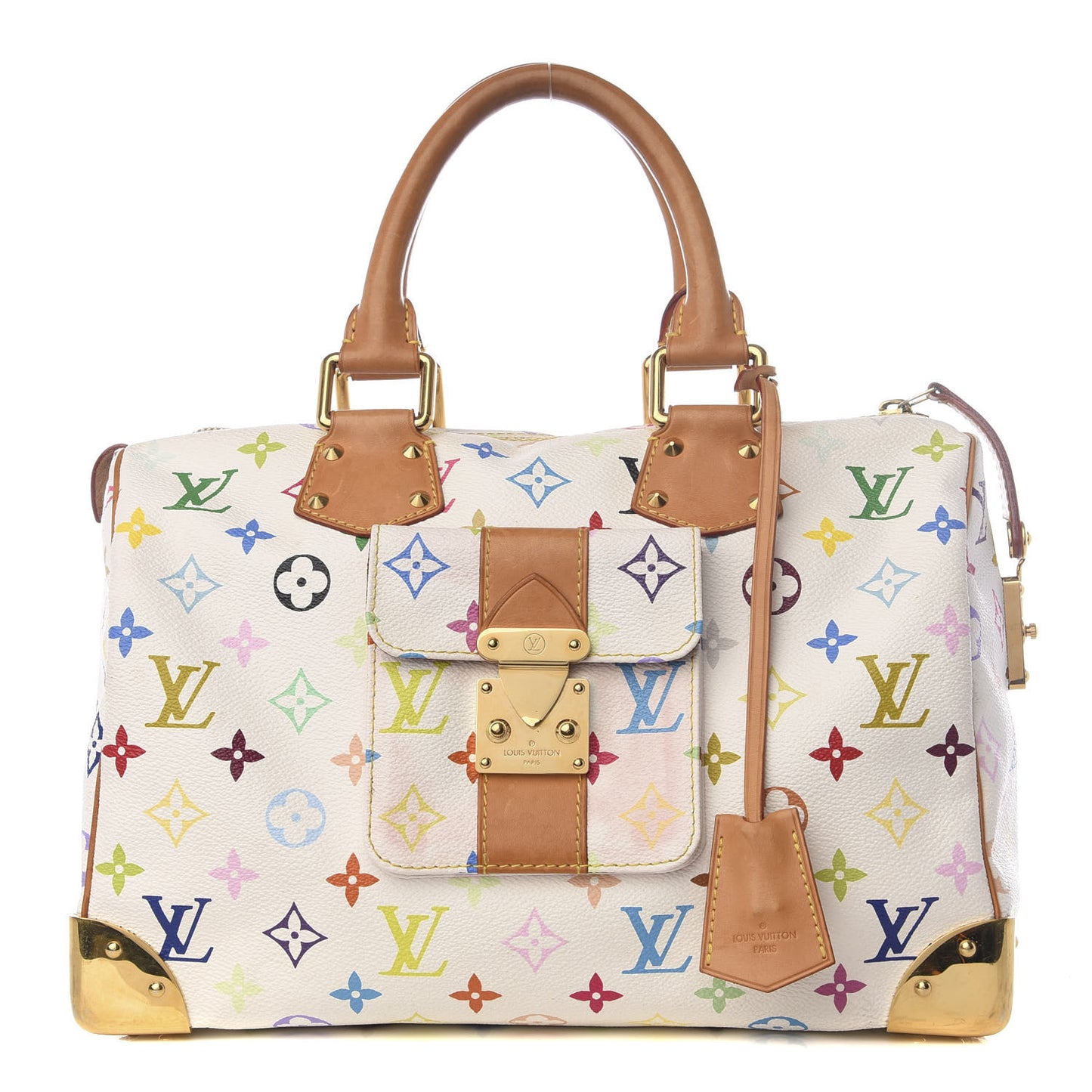 Monogram Multicolor Speedy 30 White