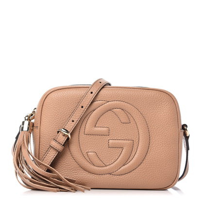 Gucci Pebbled Calfskin Small Soho Disco Bag Rose Beige 1 of 9