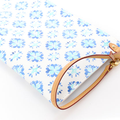 Louis Vuitton Monogram Tiles By The Pool Neverfull MM Pochette Lagoon Blue 9 of 10
