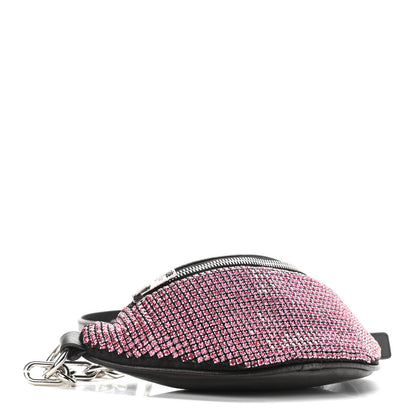 Alexander Wang Rhinestone Mesh Mini Attica Belt Bag Prism Pink 4 of 9