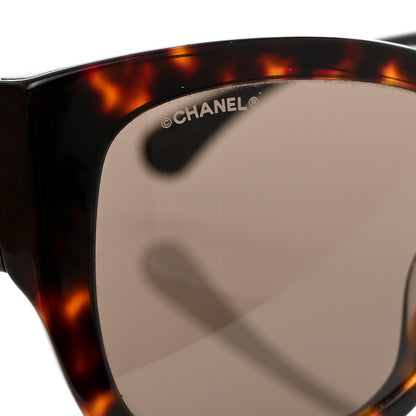 Chanel Acetate Butterfly Signature CC Sunglasses 5429-A Dark Tortoise 7 of 8