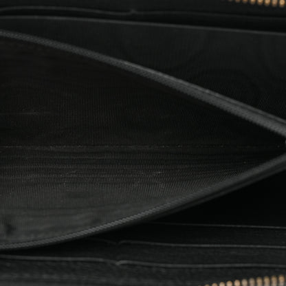 Gucci Calfskin Logo Zip Around Wallet Black 6 of 14