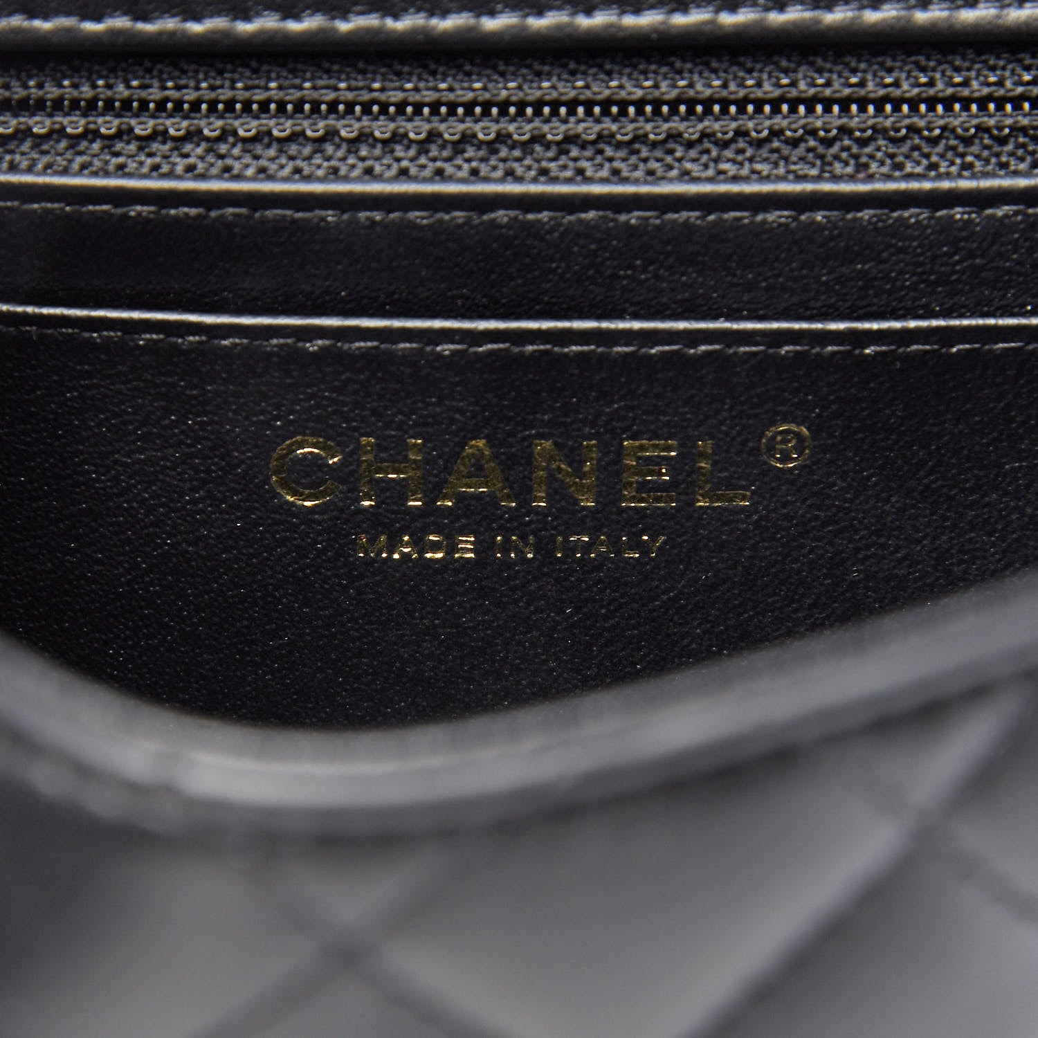 Chanel Lambskin Quilted Mini Square Flap Black 7 of 9