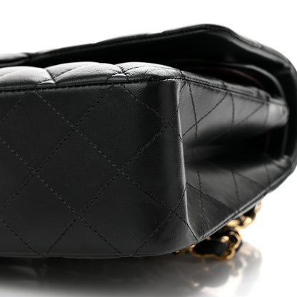 Chanel Lambskin Quilted Medium Double Flap Black 9 of 10