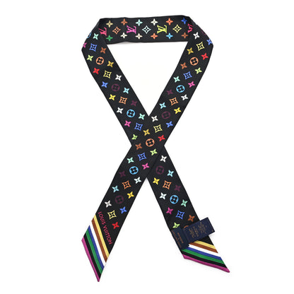 Louis Vuitton LV X TM Silk Monogram Multicolor BB Bandeau Black 1 of 3