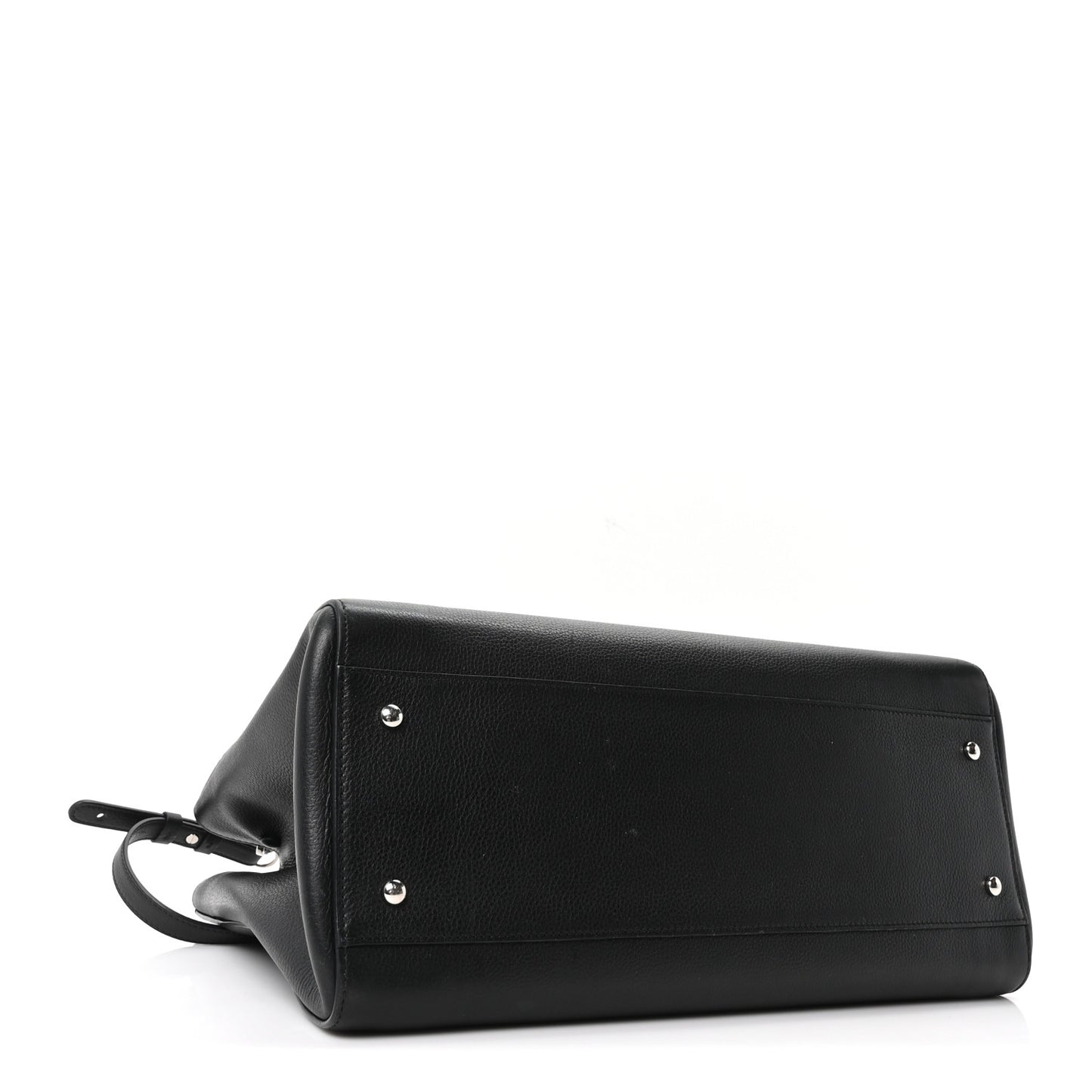 Grained Calfskin Medium Neo Executive Shopper Tote Black