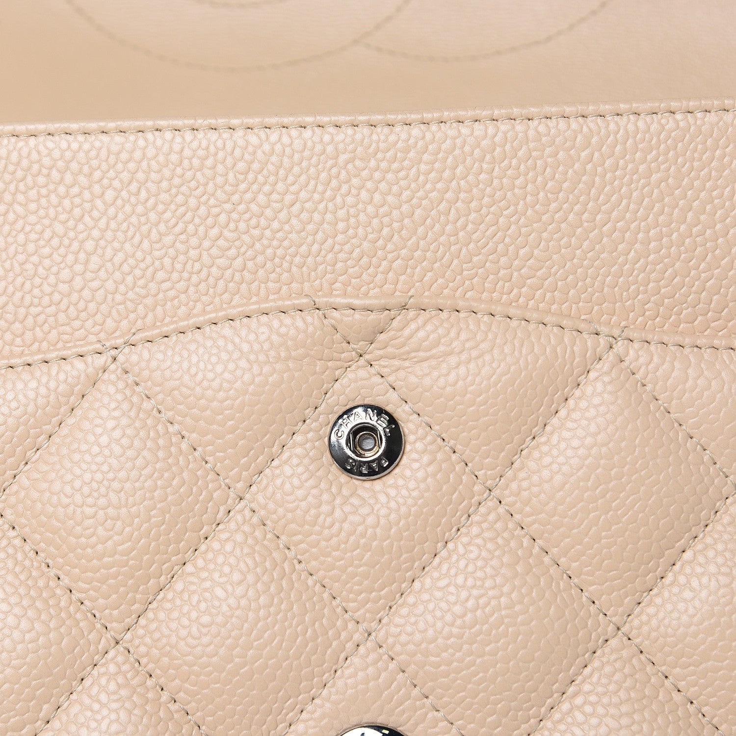 Chanel Caviar Quilted Jumbo Double Flap Beige Clair 12 of 12
