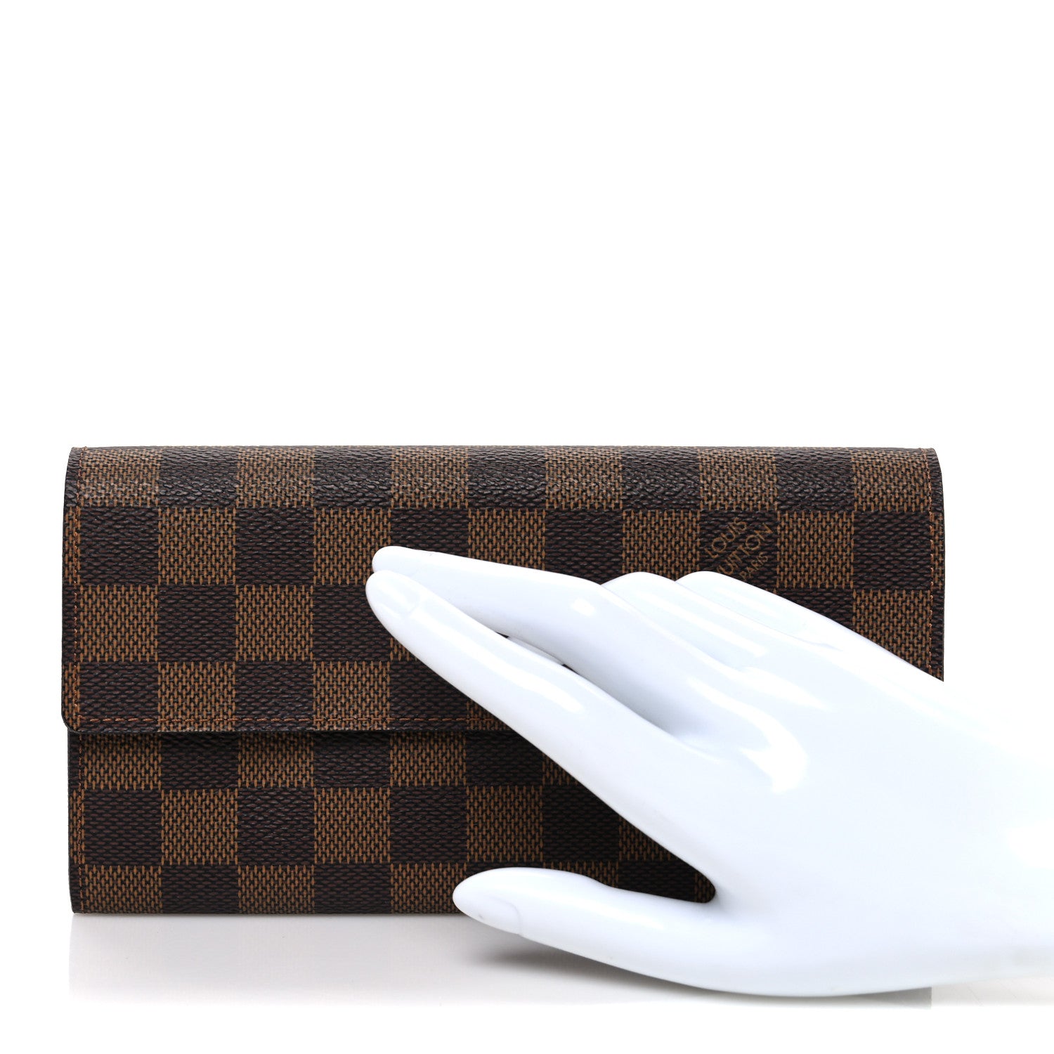 Louis Vuitton Damier Ebene Sarah Wallet 2 of 7