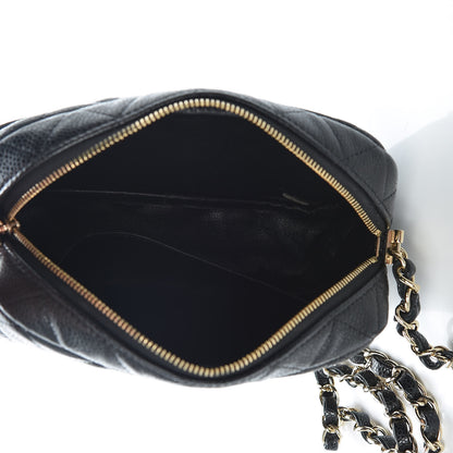 Chanel Caviar Quilted Camera Case Black 5 of 10