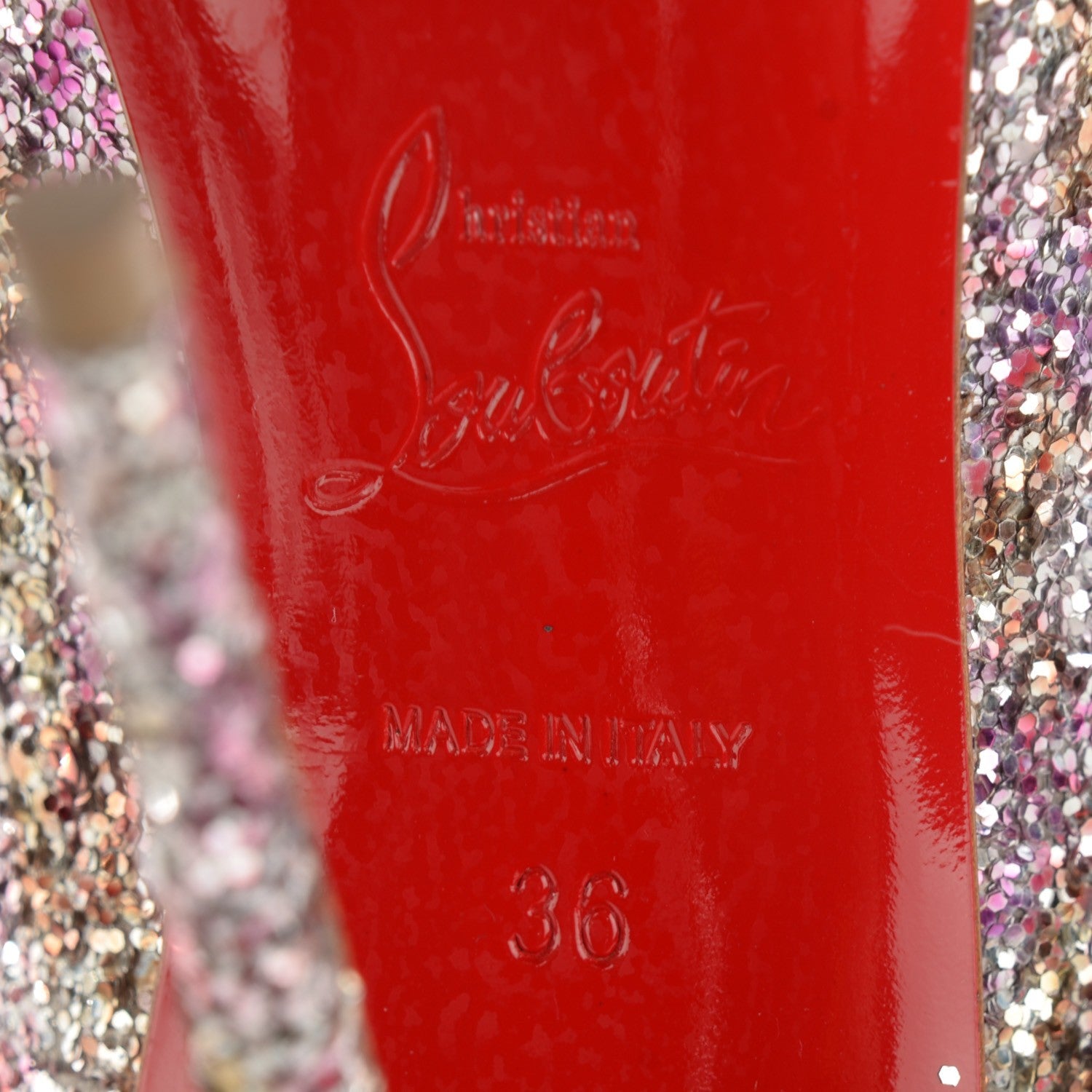 Christian Louboutin Glitter So Kate 120 Pumps 36 Rosette Gold 8 of 8