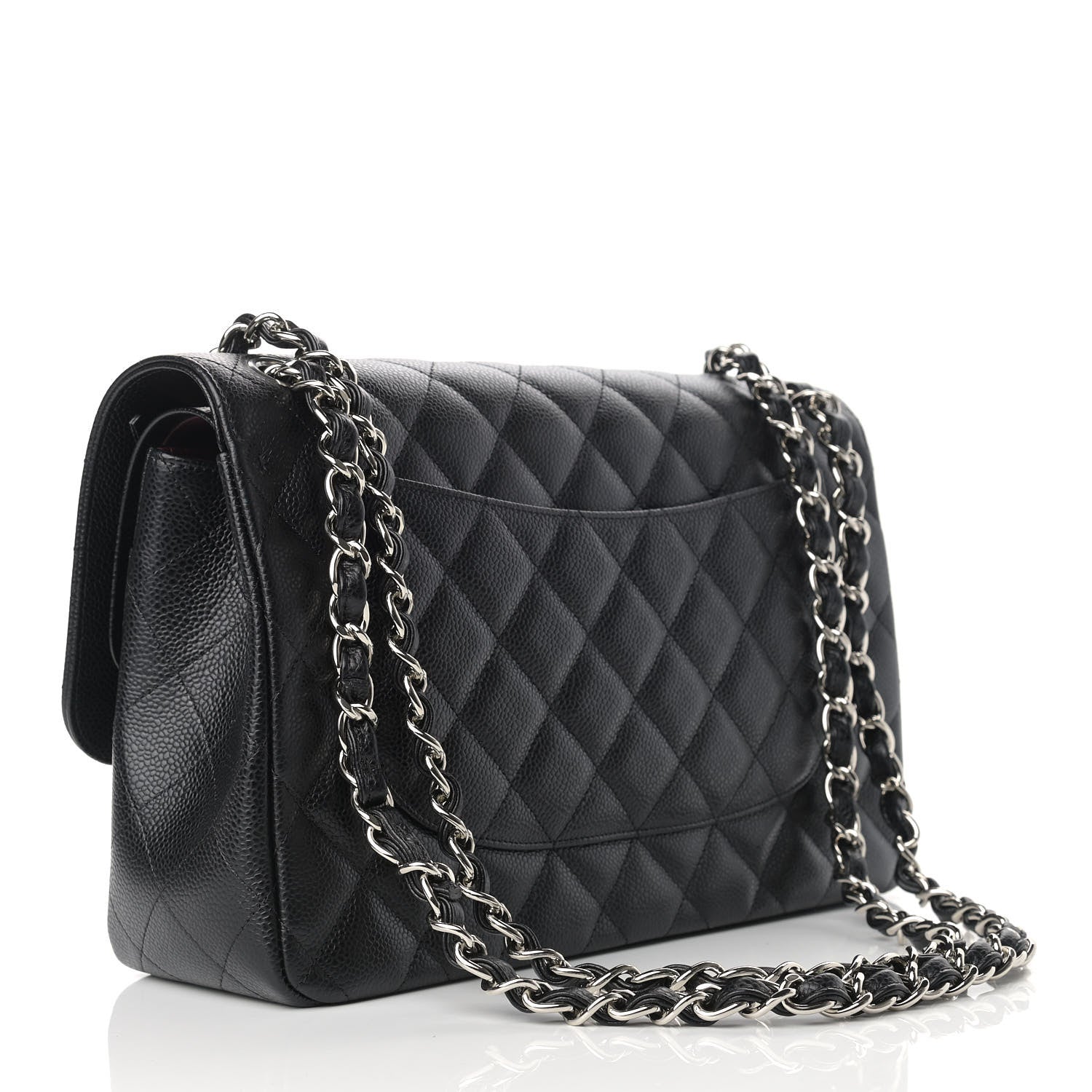 Chanel Caviar Quilted Jumbo Double Flap Black 3 of 9