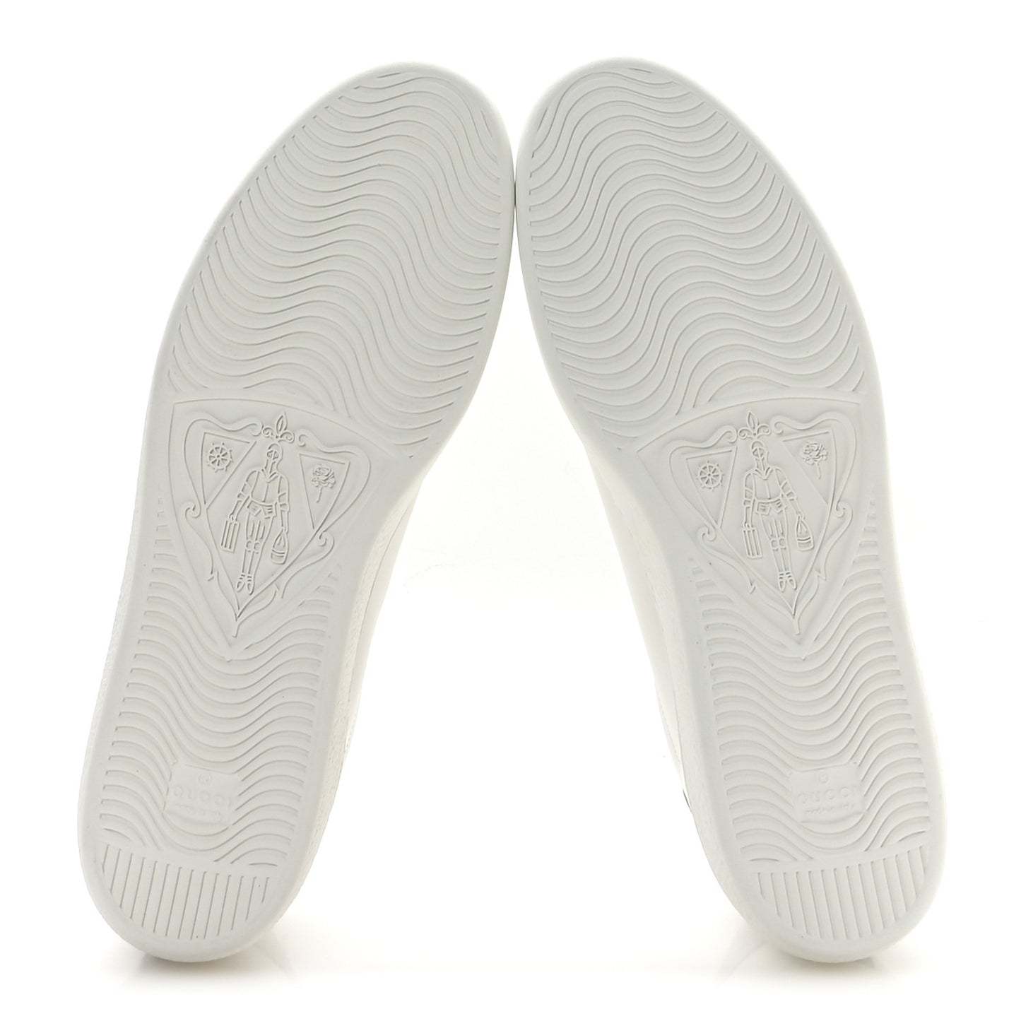 Calfskin Interlocking G Perforated Mens Ace Sneakers 12 White Grey Sky