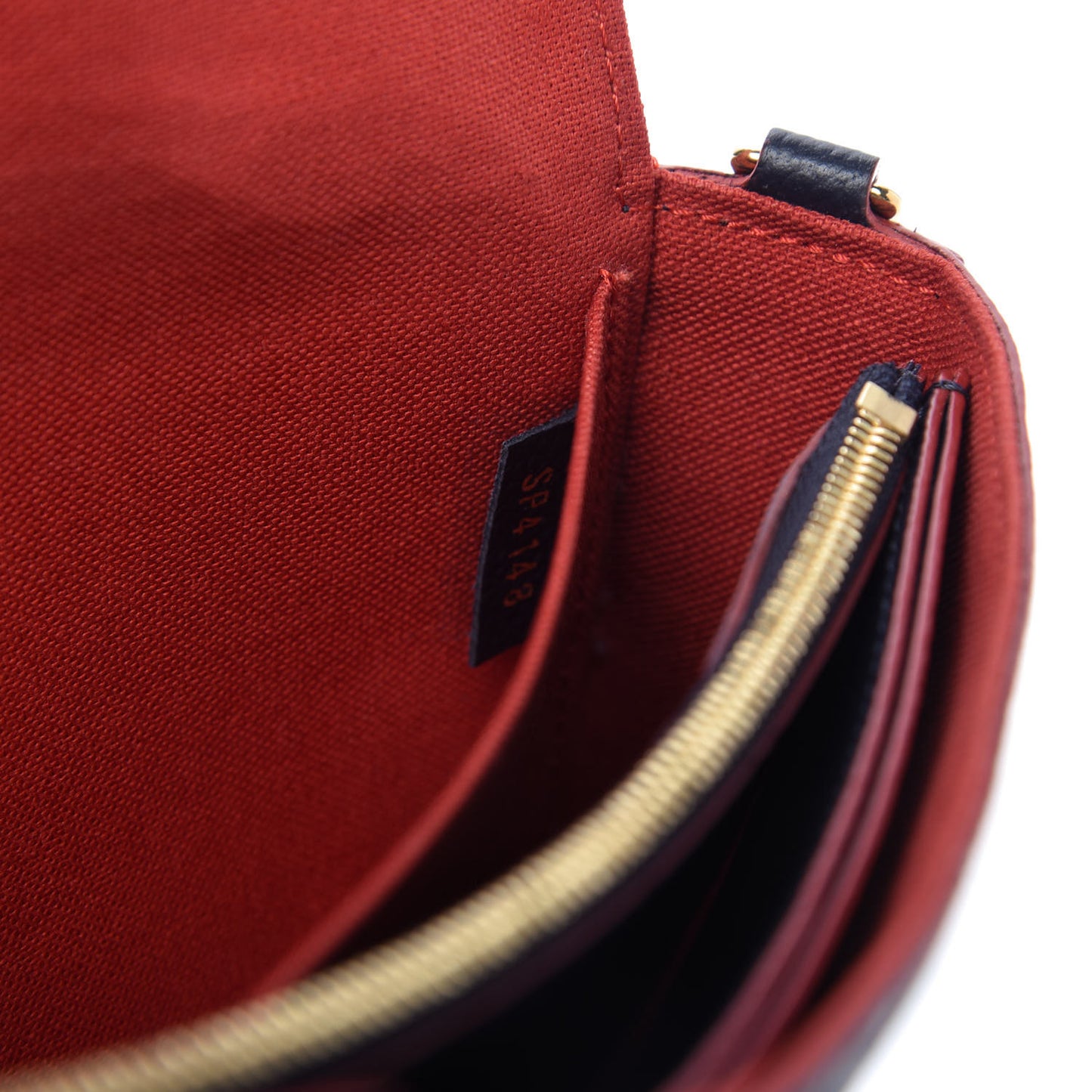 Empreinte Pochette Felicie Chain Wallet Marine Rouge