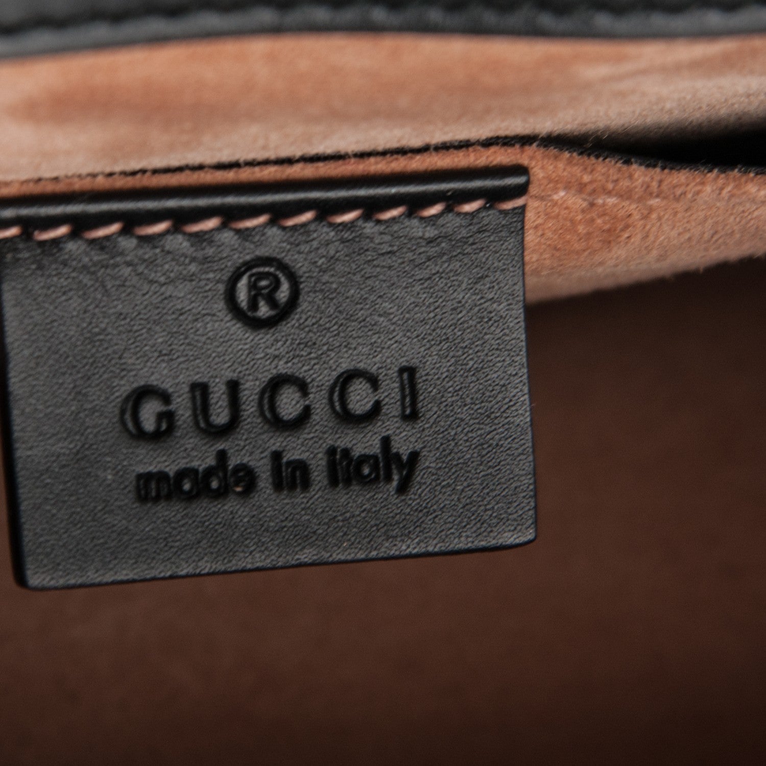 Gucci Calfskin Mini Sylvie Top Handle Bag Black 6 of 6