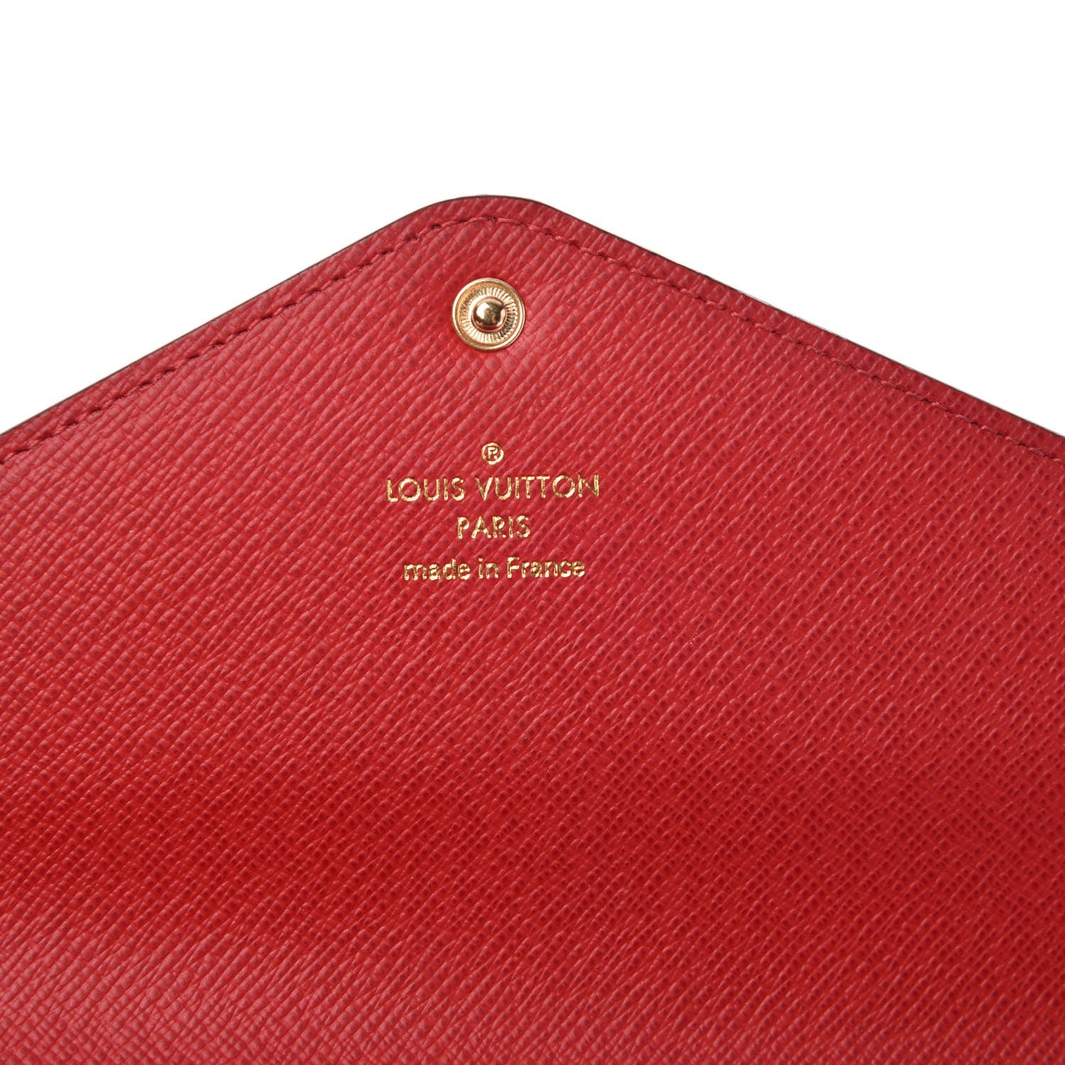 Louis Vuitton Damier Ebene Josephine Wallet Red 7 of 9