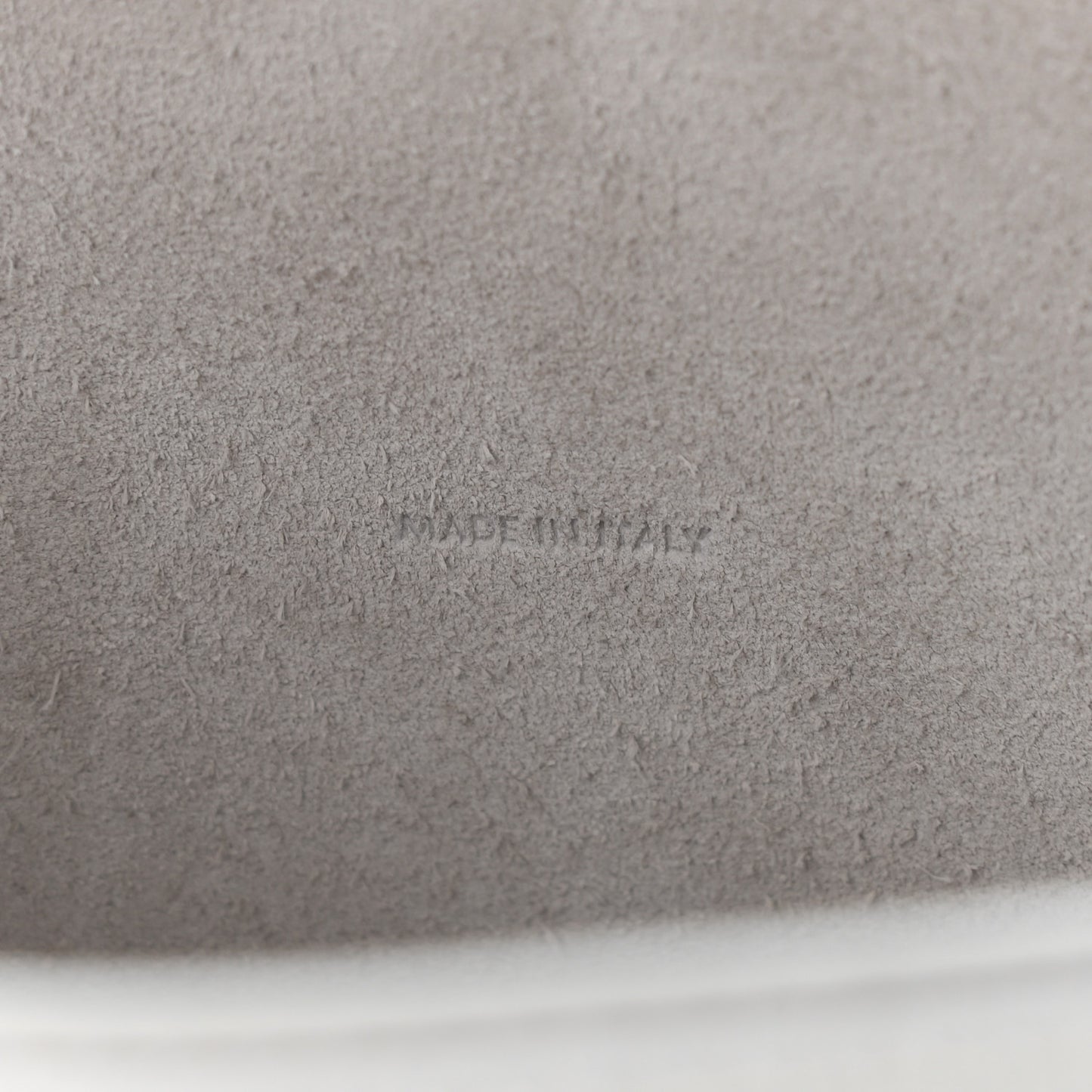 Supple Grained Calfskin Nano Big Bag Bucket White