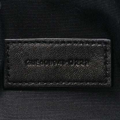 Saint Laurent Grained Lambskin Quilted Mini Becky Double Zip Bag Blue Charron 7 of 12