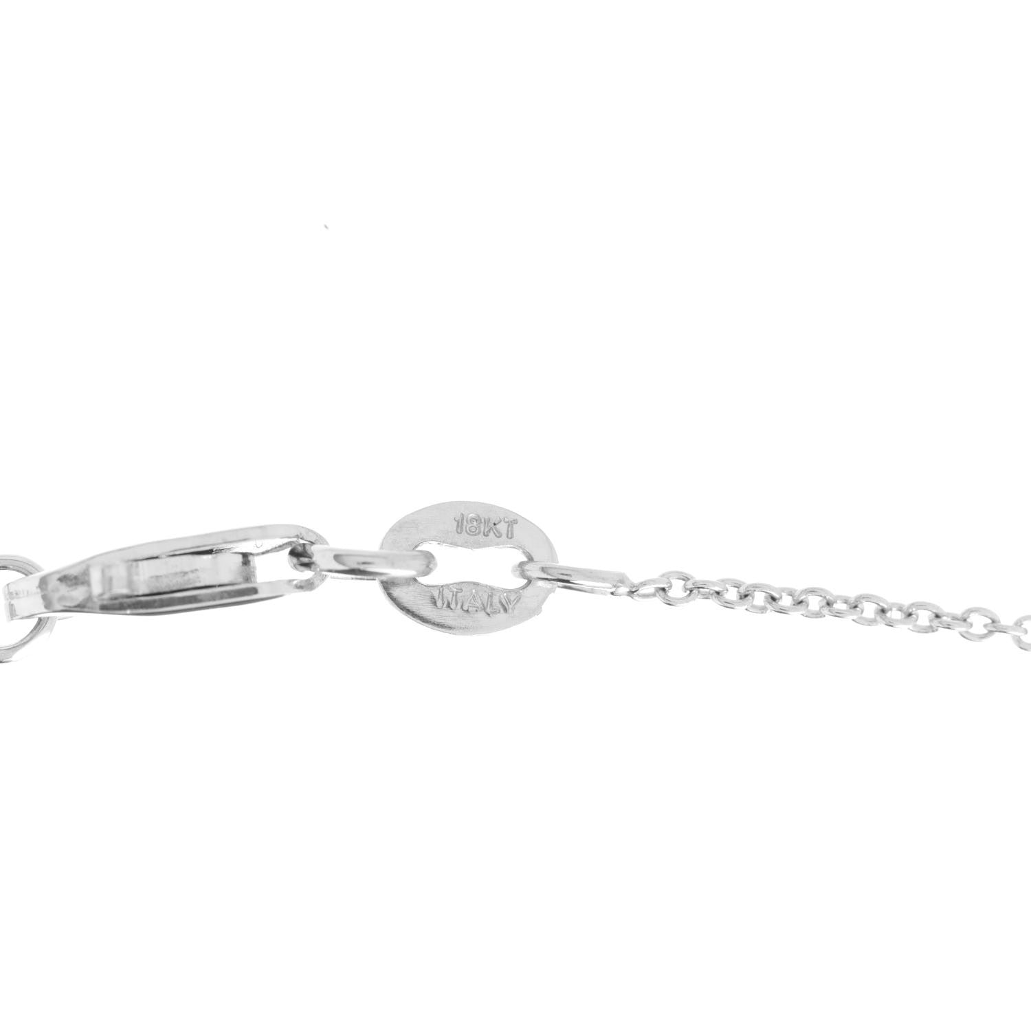 Roberto Coin 18K White Gold Diamond Tiny Treasures Baby Cross Pendant Necklace 6 of 9