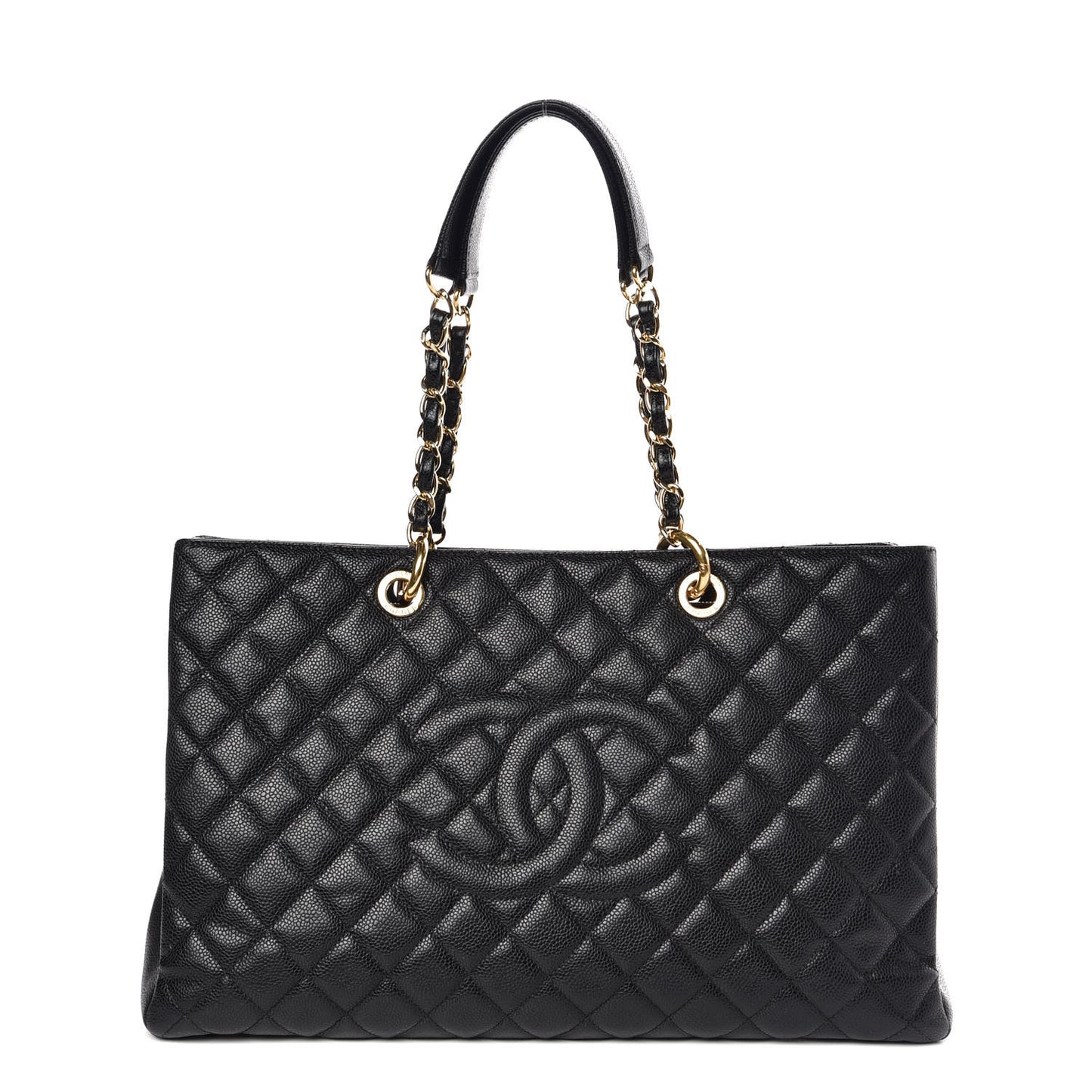 Caviar Quilted XL Grand Shopping Tote GST Black