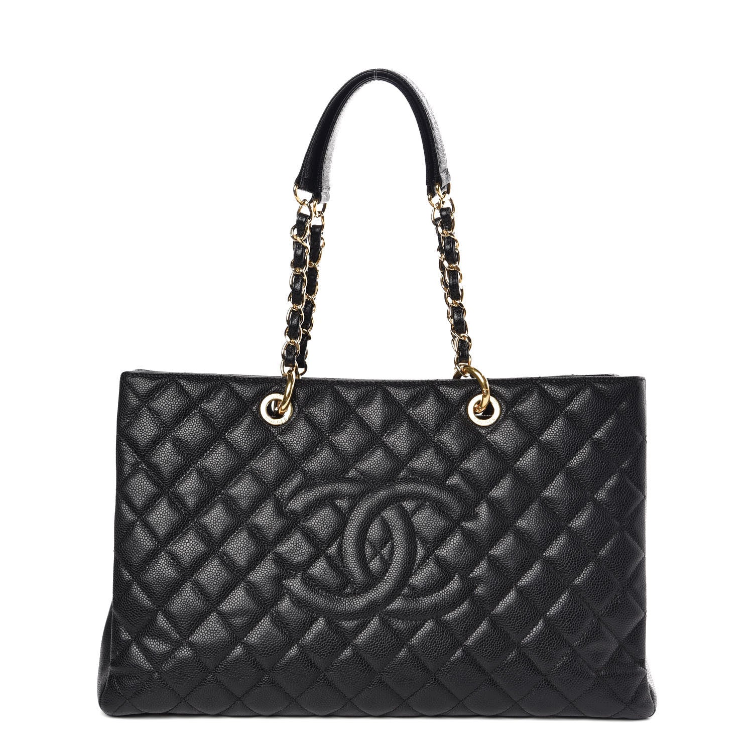 Chanel Caviar Quilted XL Grand Shopping Tote GST Black 1 of 8