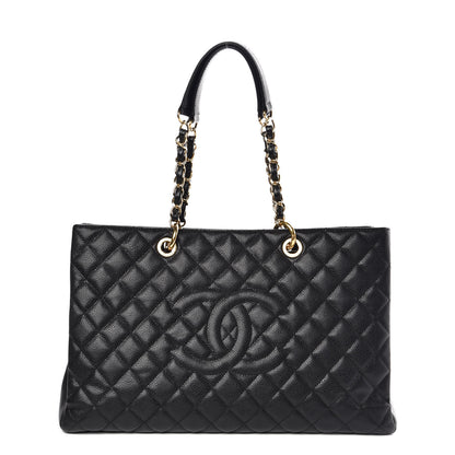 Chanel Caviar Quilted XL Grand Shopping Tote GST Black 1 of 8