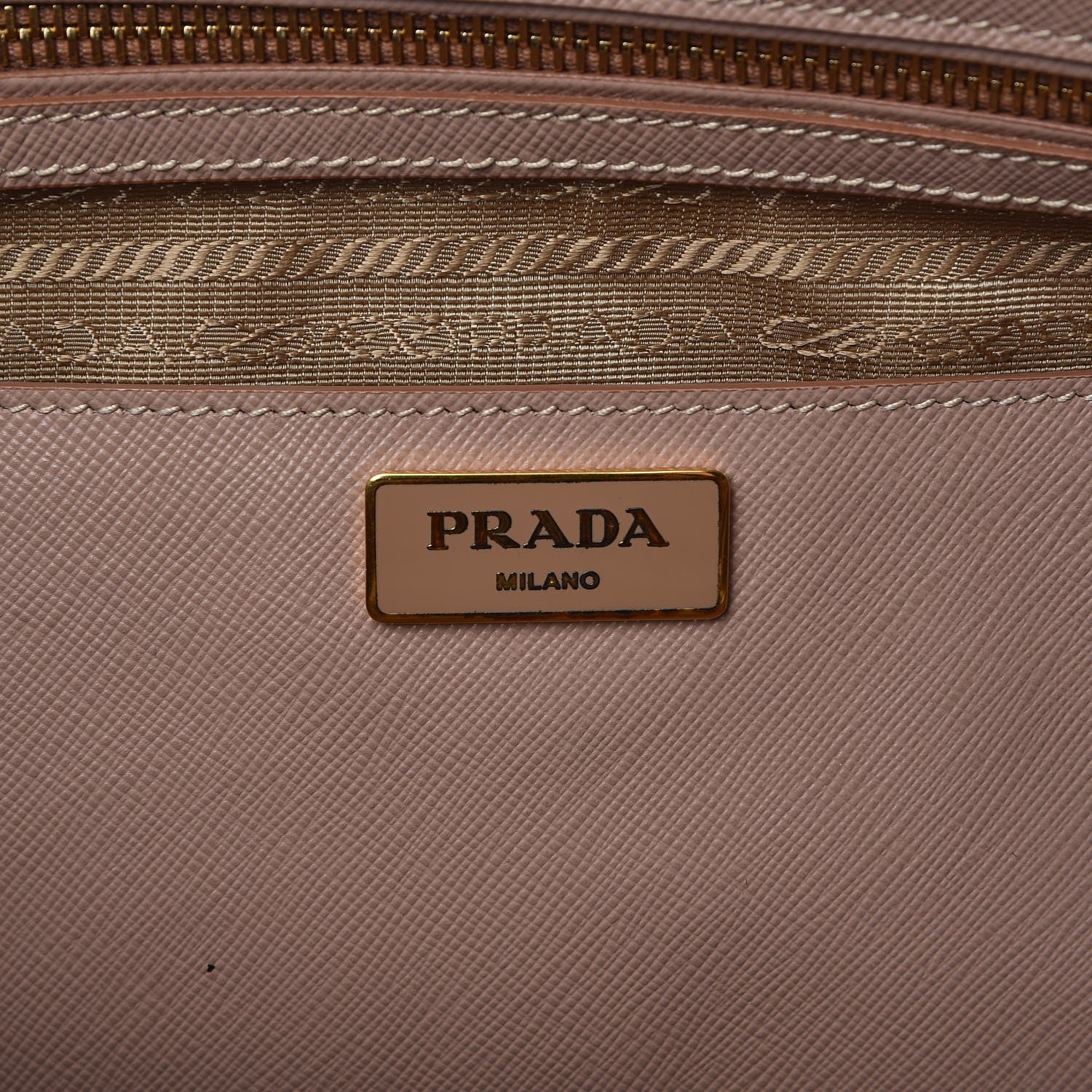 Prada Saffiano Large Galleria Double Zip Tote Cammeo 6 of 12