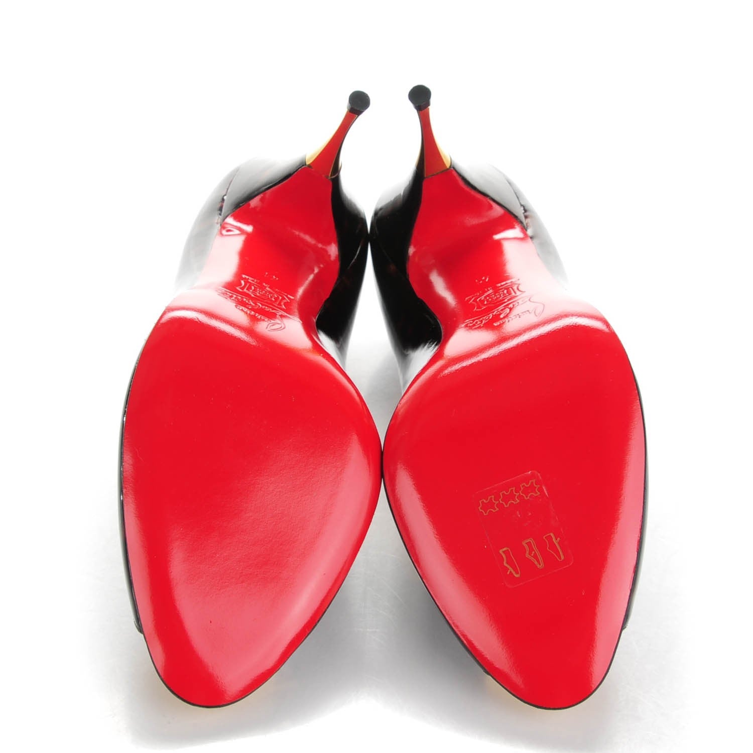 Christian Louboutin Patent Tartaruga Yoyospina 100 Pumps 41 Testa Di Moro 5 of 8