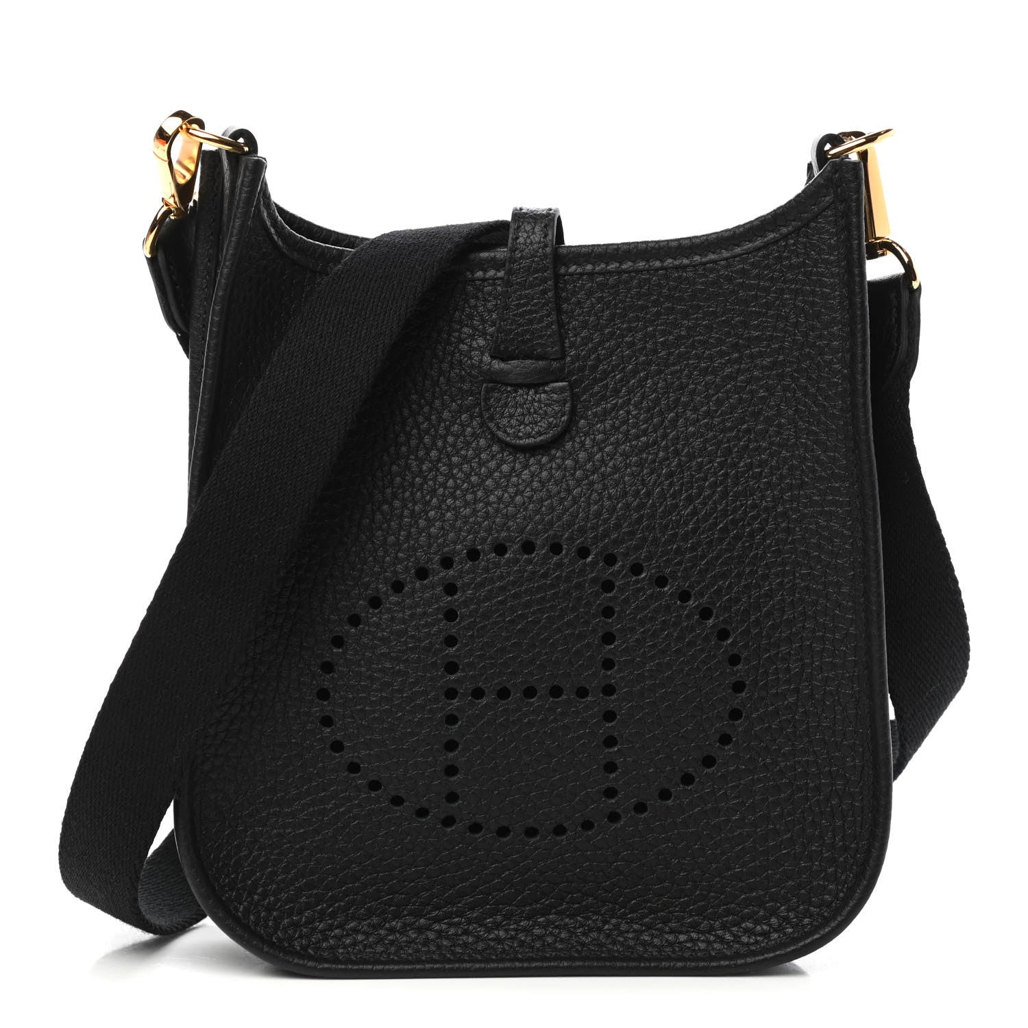 Hermes Taurillon Clemence Evelyne TPM Black 1 of 11