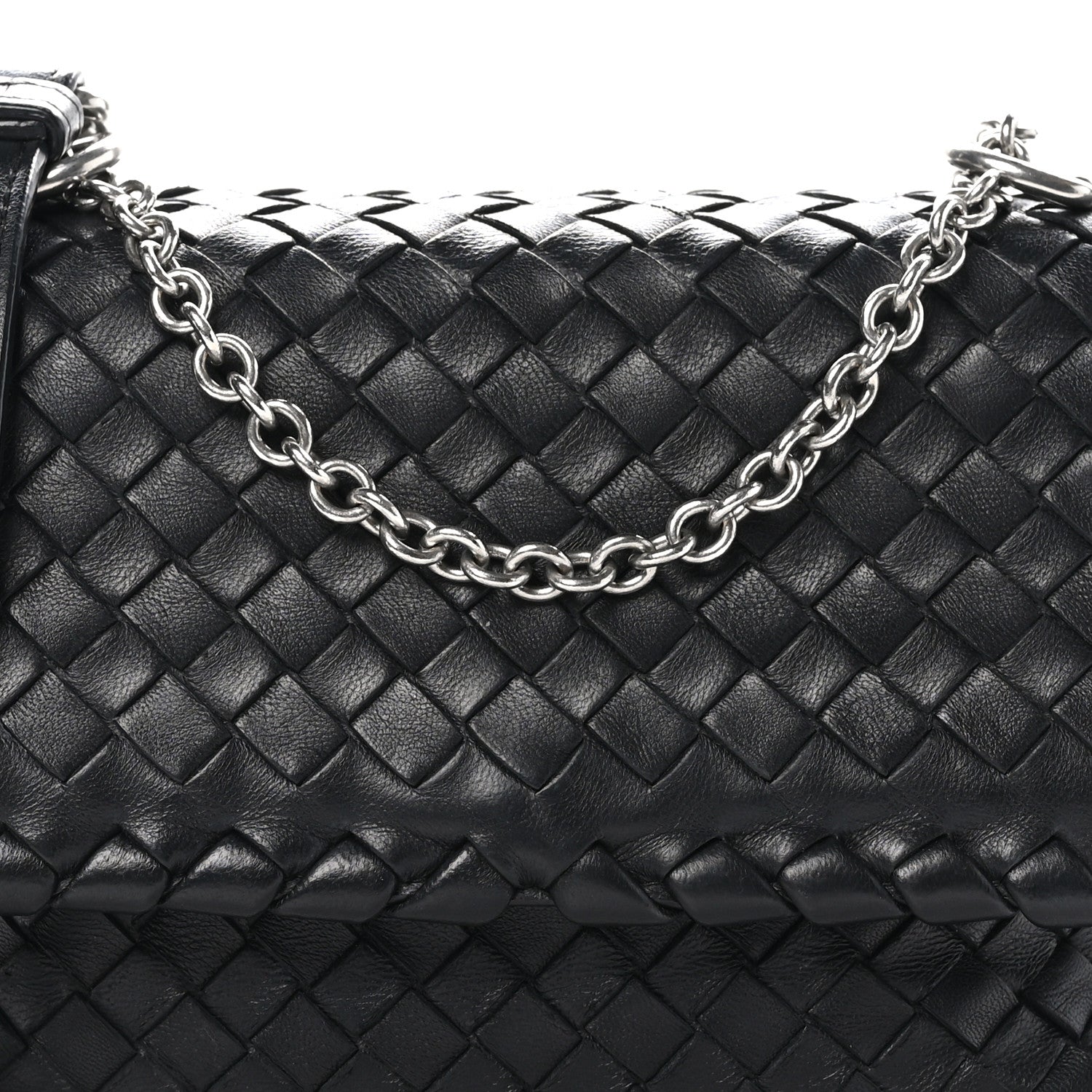 Bottega Veneta Nappa Intrecciato Baby Olimpia Shoulder Bag Black 8 of 10