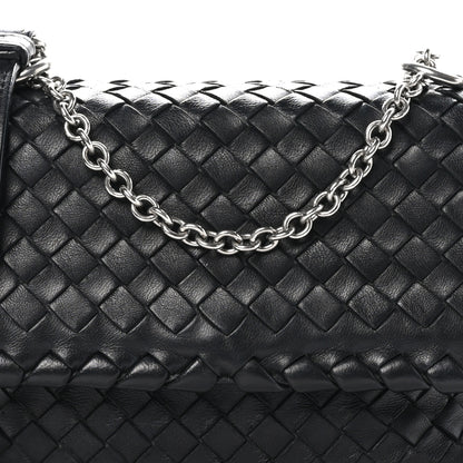 Bottega Veneta Nappa Intrecciato Baby Olimpia Shoulder Bag Black 8 of 10
