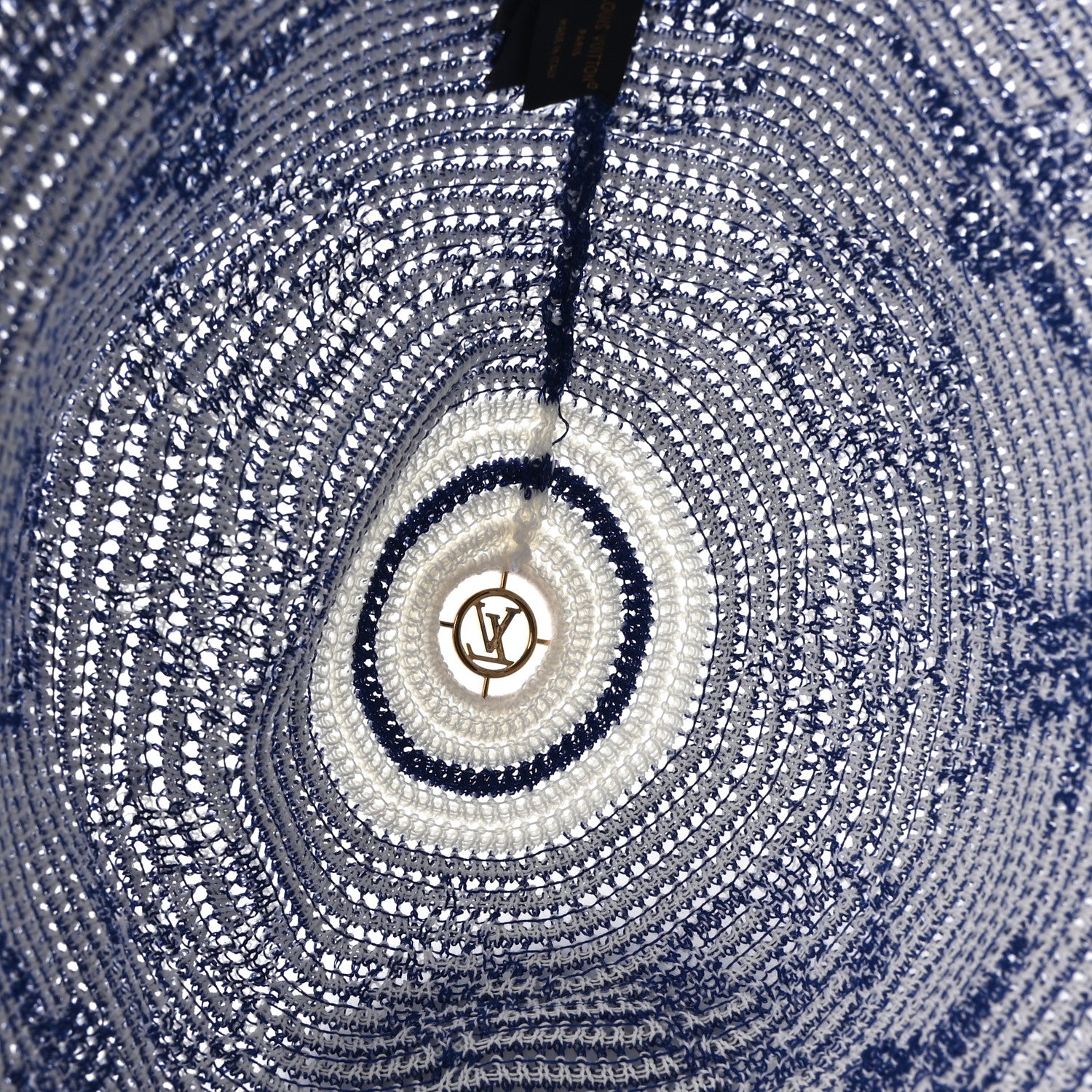 Louis Vuitton Crochet Monogram LV Bucket Hat S Blue White 4 of 7