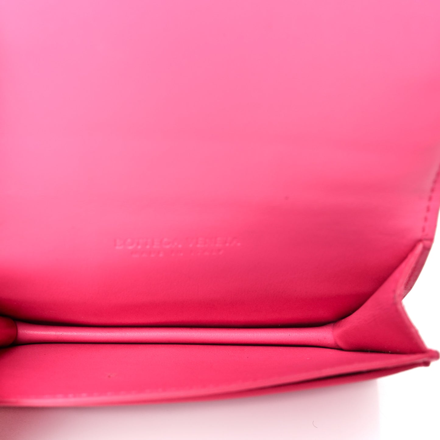 Nappa Maxi Intrecciato Card Holder Wallet Pink