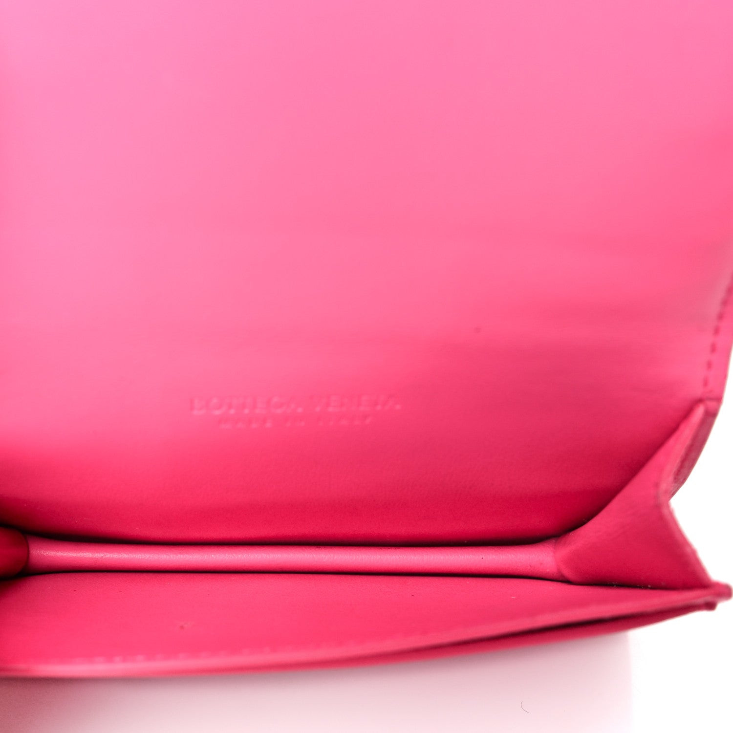 Bottega Veneta Nappa Maxi Intrecciato Card Holder Wallet Pink 5 of 8