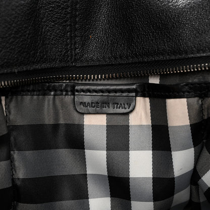 Burberry Calfskin Drawstring Tote Black 6 of 12