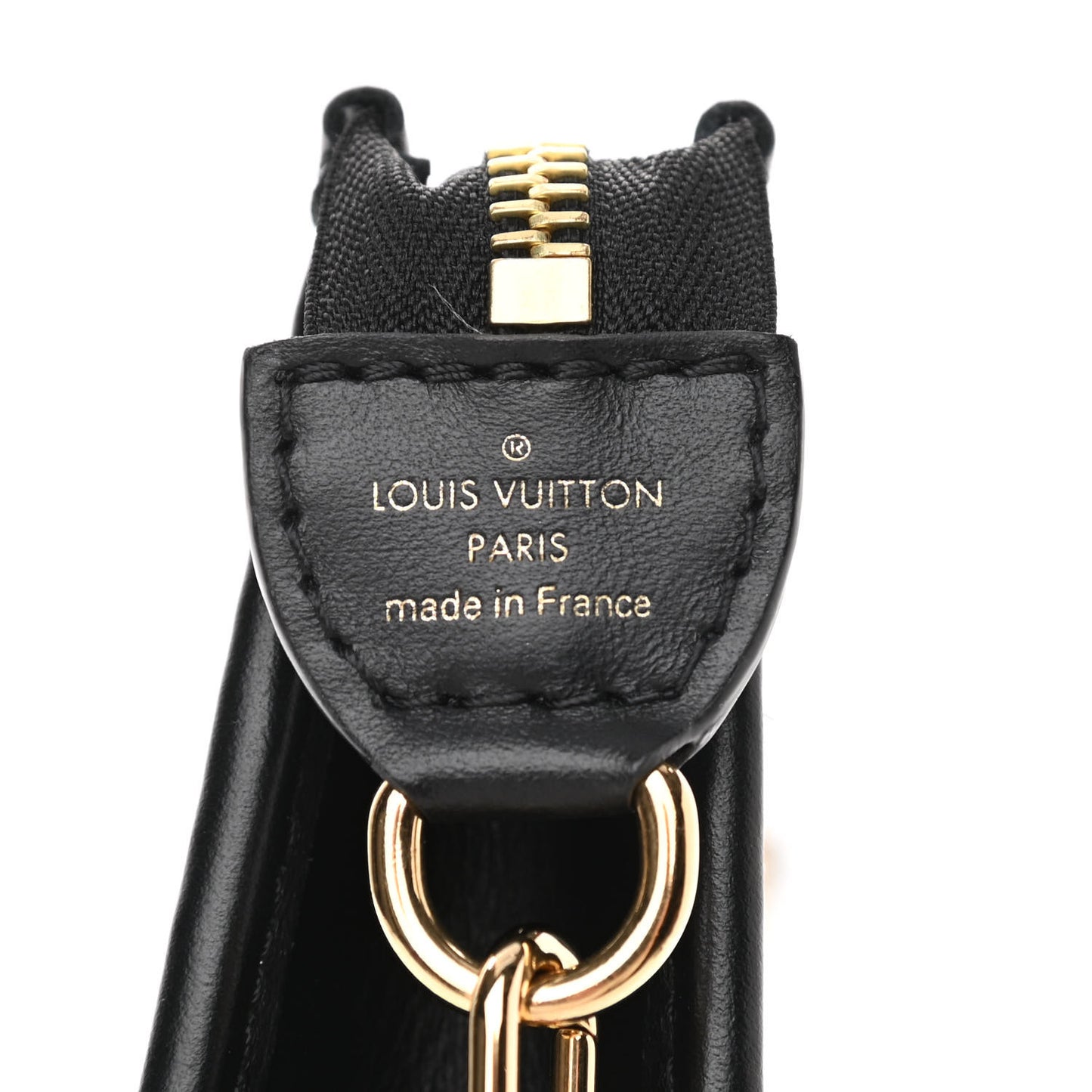Raffia Calfskin Monogram Giant Pouch