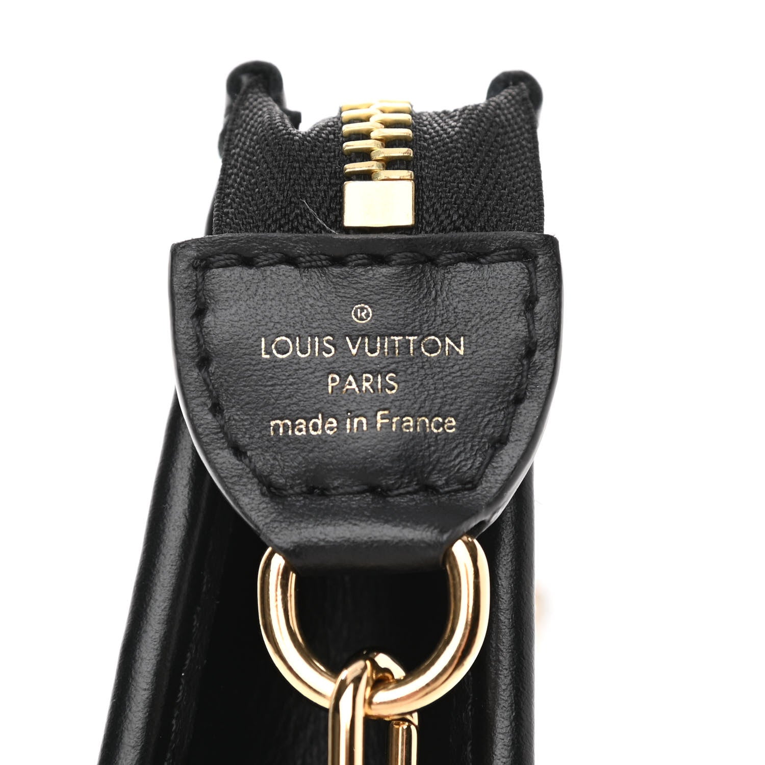 Louis Vuitton Raffia Calfskin Monogram Giant Pouch 6 of 9