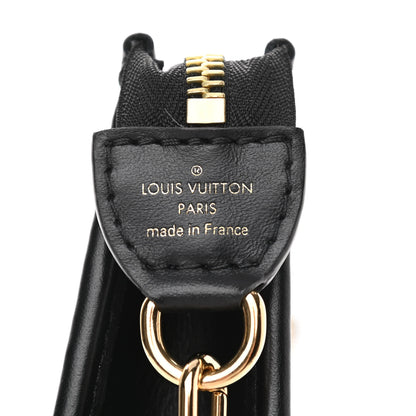 Louis Vuitton Raffia Calfskin Monogram Giant Pouch 6 of 9